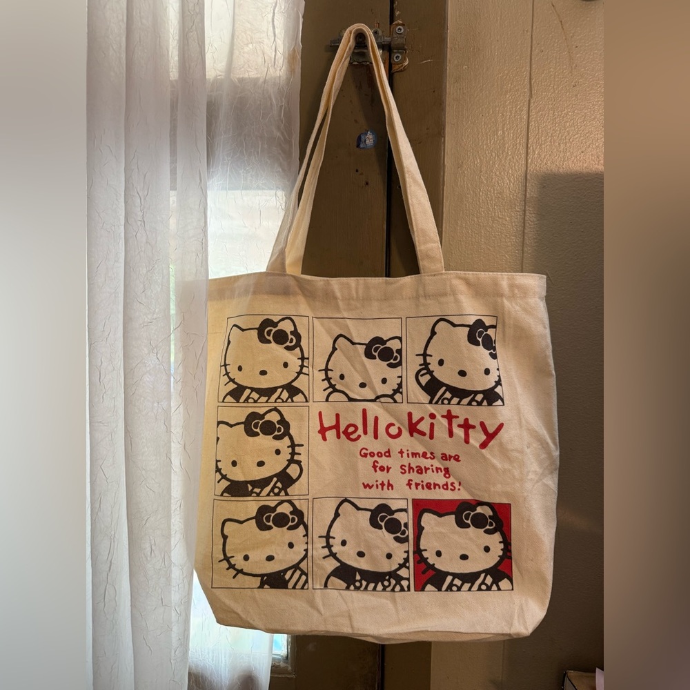 Hello Kitty Canvas Tote Bag